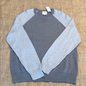 NWT Gray Color Block Ragland Sweater